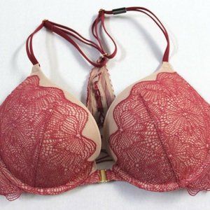 Victoria's Secret Push-Up Underwire Front Closure Crisscross Back Bra